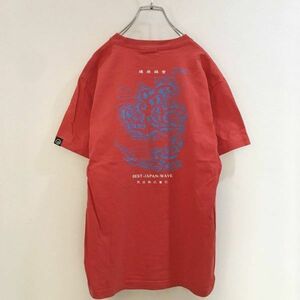 ◆お洒落な逸品◆NAMIOH/波王 サーフィン　半袖 Tシャツ レッド 赤 メンズ M ON1666