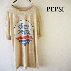 PEPSI Tシャツ ベージュ メンズ ペプシ　040356