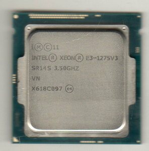 Intel ☆ XEON E3-1275V3　SR14S ☆ 3.50GHz(3.90GHz)／8MB／5GT/s　4コア★ ソケットFCLGA1150 ☆