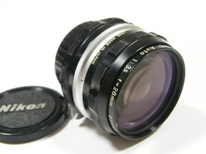 ◎ Nikon NIKKOR-H.C Auto 28mm F3.5 ニコン 単焦点 広角レンズ