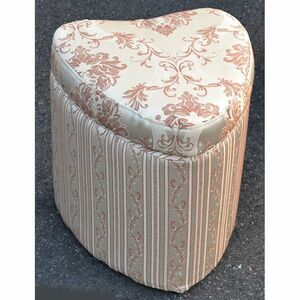 Импортная мебель Rococo Style Cabry Box Stool A07: Сердце: Золото Открытое праздничная бесплатная доставка