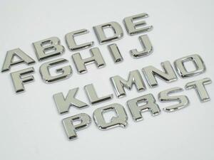 ★組み合せ★ベンツロゴエンブレムローマ字アルファーベッド　トヨタ ホンダ 日産 ダイハツ スズキ ステッカー チューン 旧車 新車 汎用