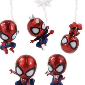 スパイダーマン 首振り フィギュア 5体セット ダッシュボード 飾り マーベルフィギュア キャプテンアメリカ アイアンマン 車 アクセサリー