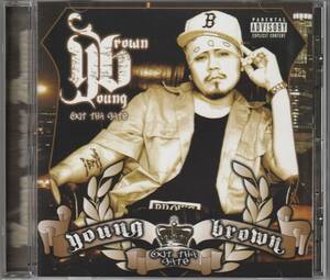 中古CD■HIPHOP/G-RAP■YOUNG BROWN／Out Tha Gate／2006年■チカーノ, Glasses Malone, Spanish Fly, Bad Azz, Suga Free, ウェッサイ