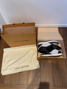 1円スタート〜LOUIS VUITTON ルイ・ヴィトン リヴォリ・ライン スニーカー モノグラム ハイカット シューズ 9 イタリア製 正規品
