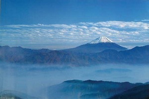 世界文化遺産 富士山/雲 ポスター〔新品〕 TX-1814