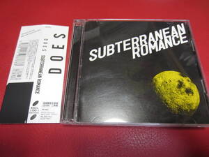 DOES / SUBTERRANEAN ROMANCE 初回限定CD+DVD2枚組