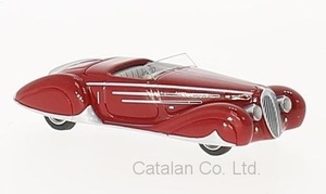 1/87 ドライエ Delahaye 165 V12 RHD 1938 赤 レッド RED フランス車 BoS-Models 梱包サイズ60