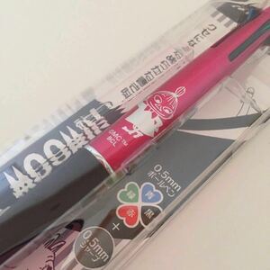 新品 送料無料 ムーミン ジェットストリーム ローズピンク ムーミンショップ リトルミイ 4色ボールペン + シャーペン 送料込み 0.5mm