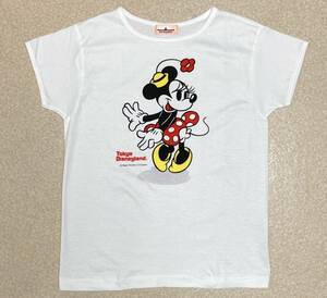 東京ディズニーランド Tシャツ 90s 150 キッズ シングルステッチ ビンテージ ミニーマウス 日本製