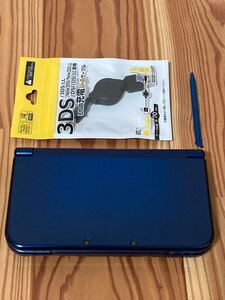 new NINTENDO 3DS LL メタリックブルー本体と充電器