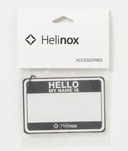 Helinox/ヘリノックス Hallo my name is パッチ(ブラック)