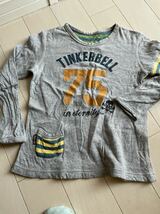 ティンカーベル　TINKERBELL 120から130くらい　中古　リバーシブル　長袖Tシャツ_画像1