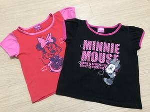【Disney】ディズニー★ミニー★ミニーちゃん Tシャツ★2枚セット★120㎝　ミニーマウス