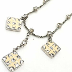 SWAROVSKI スワロフスキー ネックレス スクエア ラインストーン アイボリー系/N03361