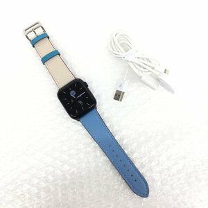 【1756137】Apple Watch Series 6 GPS 44mm　A2292　ブルー 32GB　バンド 充電器付き 通電〇
