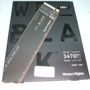 WD Black SN750 500GB NVMe WDS500G3X0C　＃m5