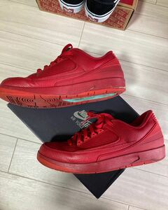 NIKE◆AIR JORDAN 2 RETRO LOW/エアジョーダンレトロロー/レッド