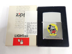 ZIPPO/ジッポー ヴィンテージ ディズニー ミッキーマウス 81年製 箱付き 未使用保管品 管814
