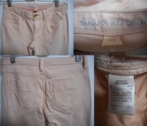 BANANAREPUBLIC バナナリパブリック ストレッチ スキニー パンツ 24 W70 サーモンピンク_画像3