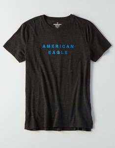 * ラスト * AE アメリカンイーグル Tシャツ AEO Flex Flag Graphic Tee M-T / B.Black *