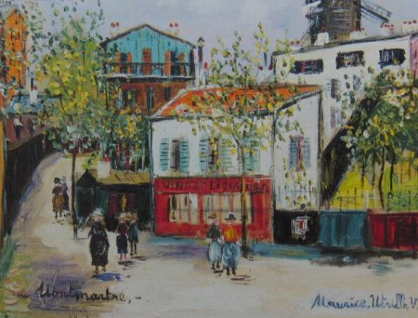 Maurice Utrillo, LE MAQUIS, Overseas edition, extremely rare, raisonné, New with frame, wanko, Painting, Oil painting, Nature, Landscape painting