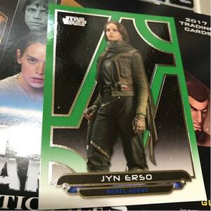 2017 TOPPS STAR WARS GALACTIC FILES JYN ERSO /199 グリーン ローグワン スターウォーズ