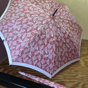 新品未使用　送料無料　レディース　長傘　53センチ　小花　高級雨傘日本製　カバー付き