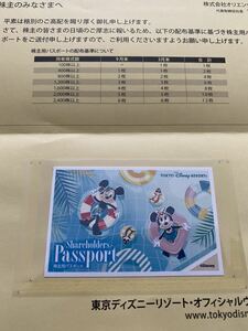 東京ディズニーリゾート　株主用パスポート　有効期限2023年6月30日