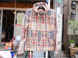  beautiful goods! made in Japan SAN FRANCISCO( sun France Cisco ) patchwork style .ma gong s check pattern. Parker / yacht Parker size M