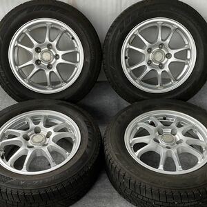 超バリ溝。 BRIDGESTONE ECO FORME ECO SE-10 15インチ×6J＋45 114.3/5H HANKOOK 195/65R15スタッドレス。カムリ ヴォクシー エスクァイア