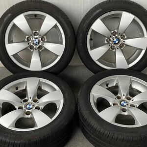 超バリ溝。BMW E60 E61 5シリーズ 純正 17インチ× 7.5J +20 PCD120/5 ピレリ チンチュラート P7 245/45R17 ラジアルタイヤ付き4本セット。