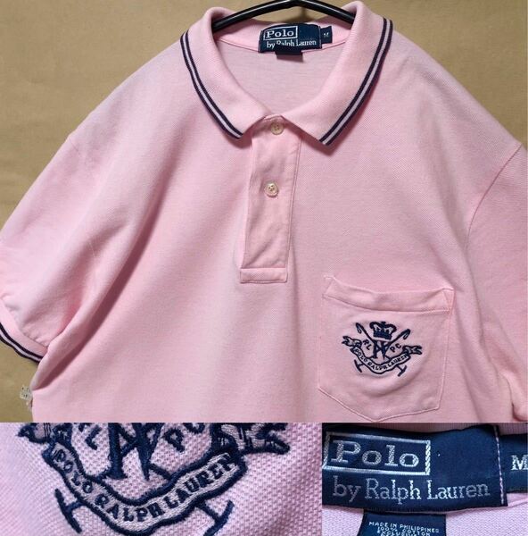 90s POLO by Ralph Lauren ポロシャツ M ラルフローレン ラルフローレン