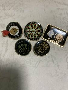  darts pin badge pin bachi5 piece 980 jpy * free shipping!5/4-9