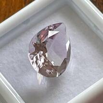 天然　アメシスト　ルース　4.576ct　ペアシェイプ　裸石　宝石　綺麗♪_画像4