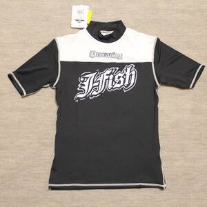 〓J-FISH〓Men'sラッシュガードJPR36114 Mサイズ半袖 Black PRO