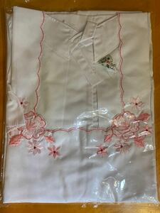  new goods! break up . put on *hida attaching 85cm plum embroidery Japanese clothes apron white stylish lovely 