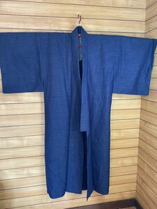  man kimono * dress length 136cm men's kimono .. navy blue 