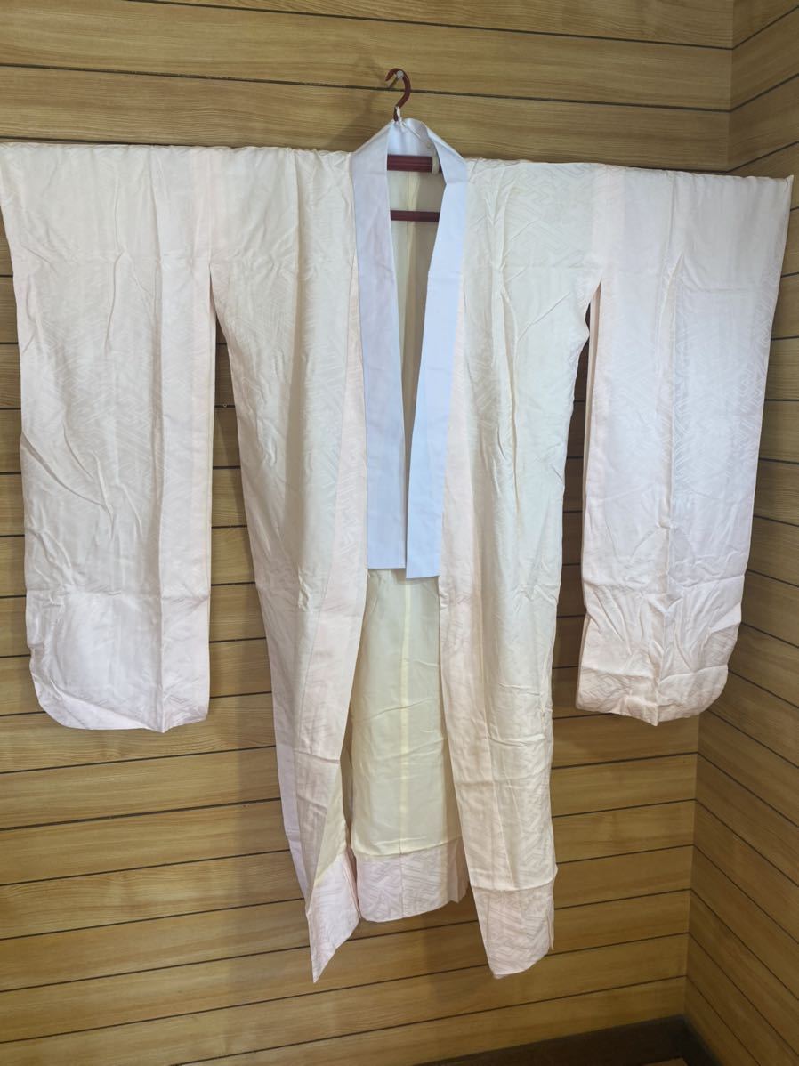 格安】小振袖 5点 着物 長襦袢 帯 帯締め 飾り襟(着丈157/裄丈69)振袖