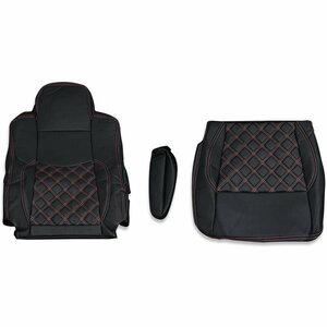  Mitsubishi Fuso 17 Super Great H29/5~ seat cover diamond cut stitch glossless . red quilt PVC leather for driver`s seat right side AP-CV030R-RL