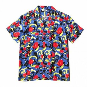 CALEE キャリー S/S ALLOVER PATTERN SHIRT スウェット カーディガン パーカー ニット シャツ Tシャツ t-shirt アロハ HAWAIIAN SHIRT M