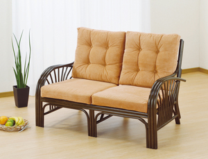  now branch shop rattan rattan 2P Rav chair -Y632B