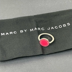 (H07140) 未使用品 マークバイマークジェイコブス MARC BY MARC JACOBS リング 指輪 シルバー×ピンク