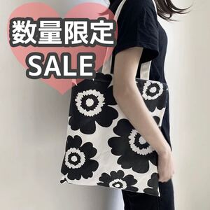 トートバック 花柄 オシャレ 韓国 キャンバスバッグ 肩掛け ショルダー 27