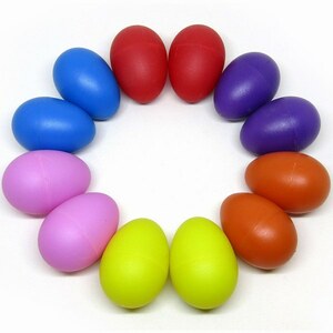 「bvx-a2」 エッグシェーカー 6色 12個セット / たまご 卵 マラカス / 子供 知育 玩具 遊戯 楽器