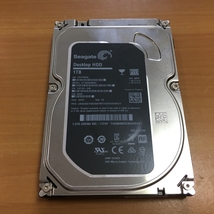 6)正常品 Seagate 3.5インチ HDD 1TB (1000GB) 7200rpm 使用時間 19208時間_画像1