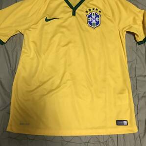ナイキ NIKE サッカー ブラジル代表 2014 オーセンティックユニフォーム Ｍ usedの画像1