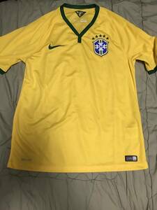 ナイキ　NIKE　サッカー　ブラジル代表　2014　オーセンティックユニフォーム　Ｍ　used