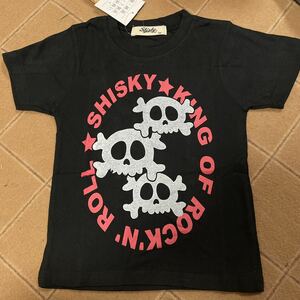 新品　ドクロ　スカル　半袖Tシャツ ブラック　100