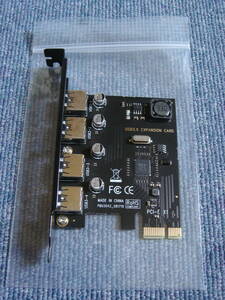 中古 USB3.0拡張カード PCI-Express to USB3.0増設ボード4ポート ジヤンク扱い